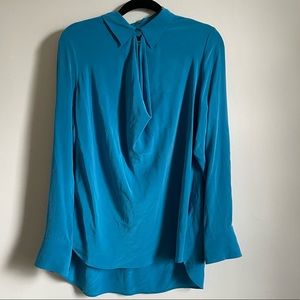 Vince 100% Silk sky blue blouse